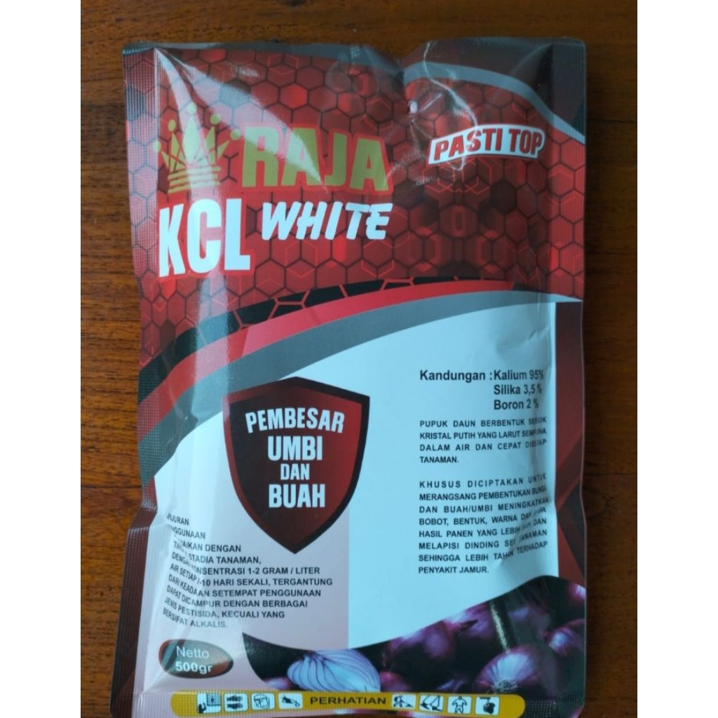 RAJA KCL WHITE Serbuk Pupuk Nutrisi Umbi dan Palawija 500 gram