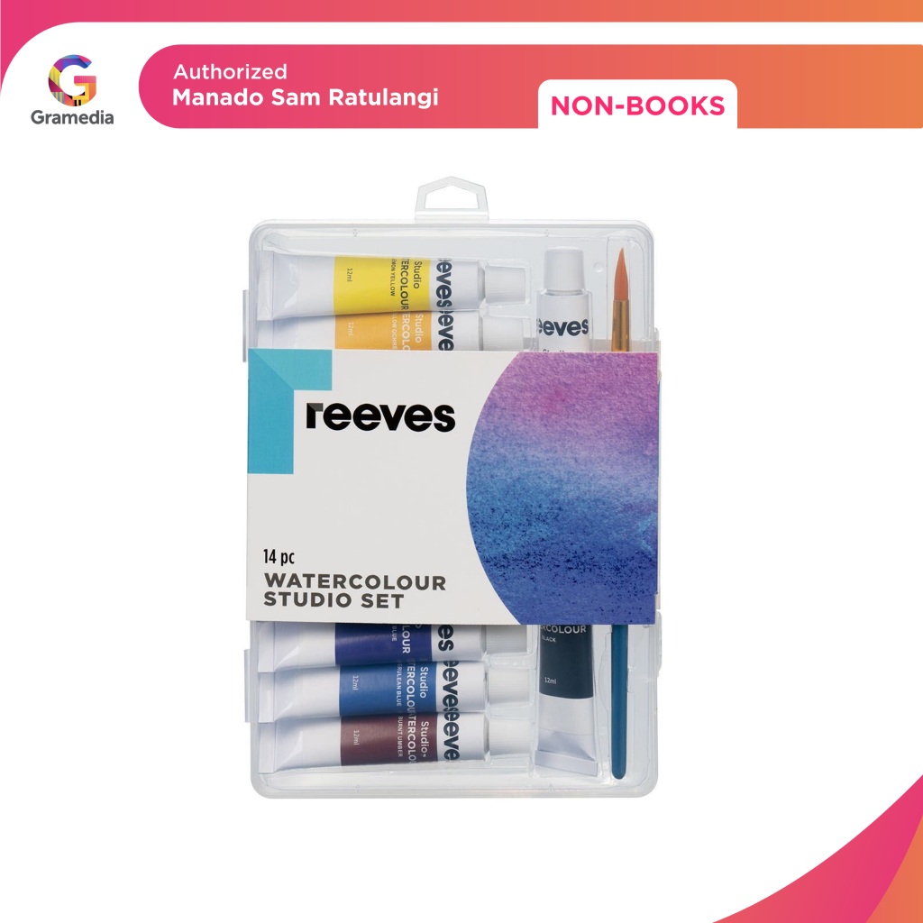 Gramedia Manado-Reeves Watercolour Gift Box Set 14