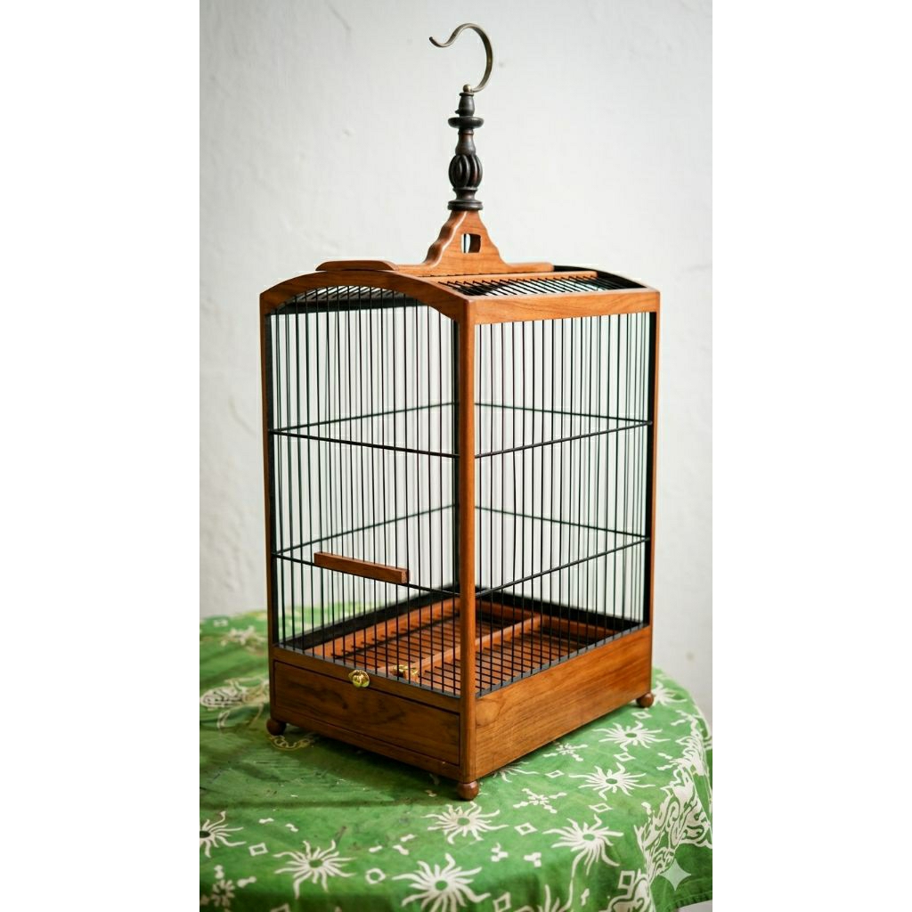 SANGKAR BURUNG SABUK FIBER 3MM DI BOR RUJI 1MM