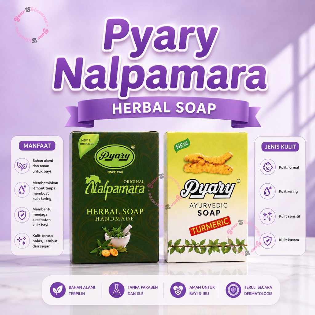 [YS] PYARY NALPAMARA Original BPOM PT SANOBAR IMPORT INDIA | Distributor resmi pyary nalpamara soap