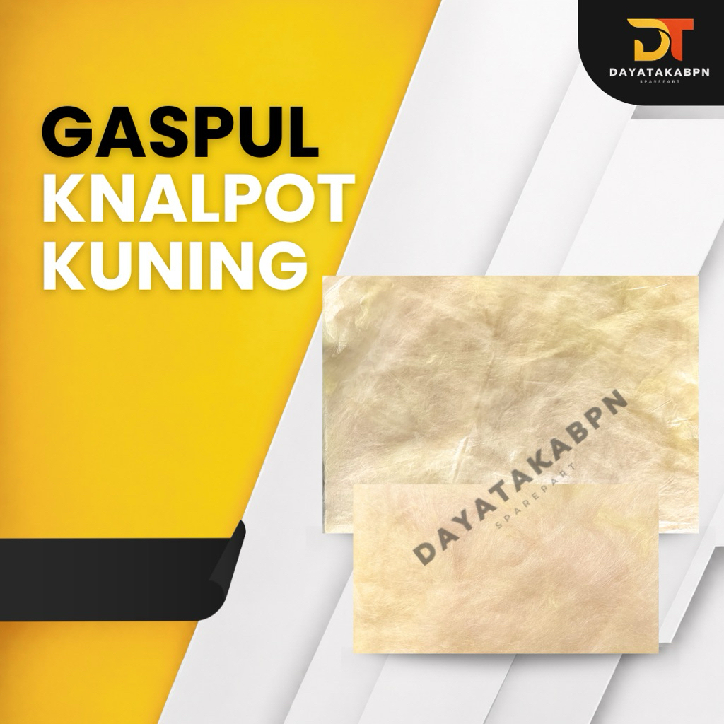 Gaspul Knalpot Kuning (Glasswool)