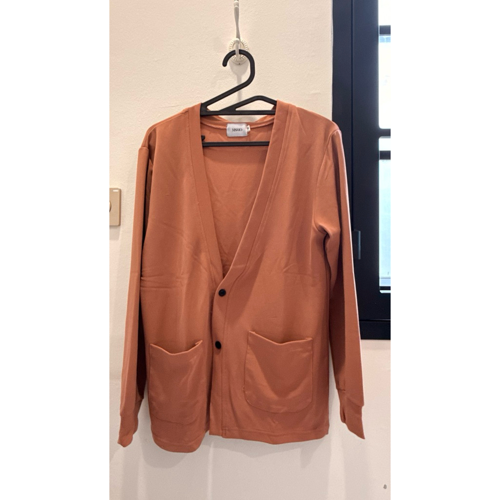 Cardigan / Outer Pria Warna Coklat