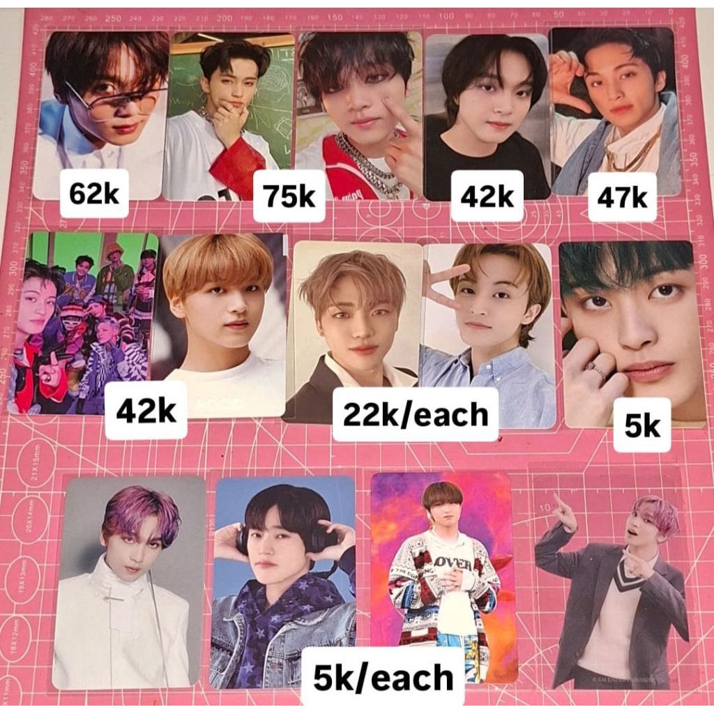 photocard pc official selca mark haechan jaemin grup 7 dream nct album konsep taste full spread fs b