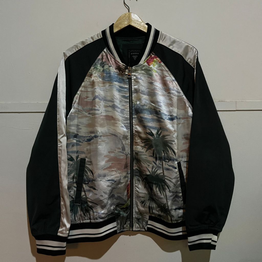 Varsity Bomber Jacket Guess Sukajan