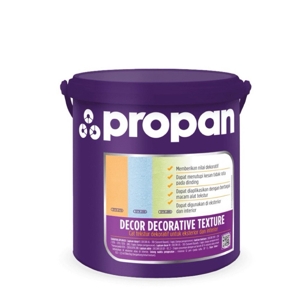 CAT PROPAN LEGANZA DECORTEX DTX-280 CAT TEKSTUR BERPASIR 4KG