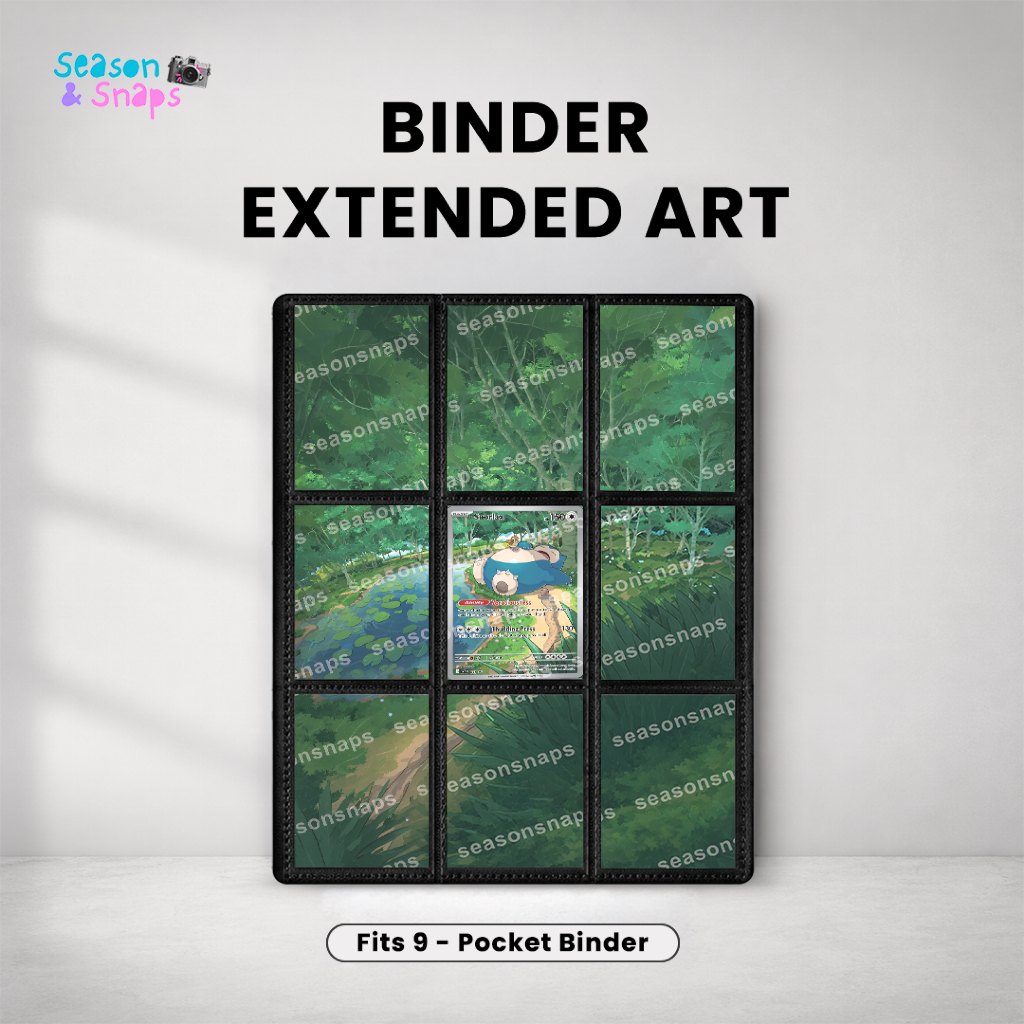 SEASONSNAPS Pokemon TCG Extended Art Binder - Snorlax AR (151)