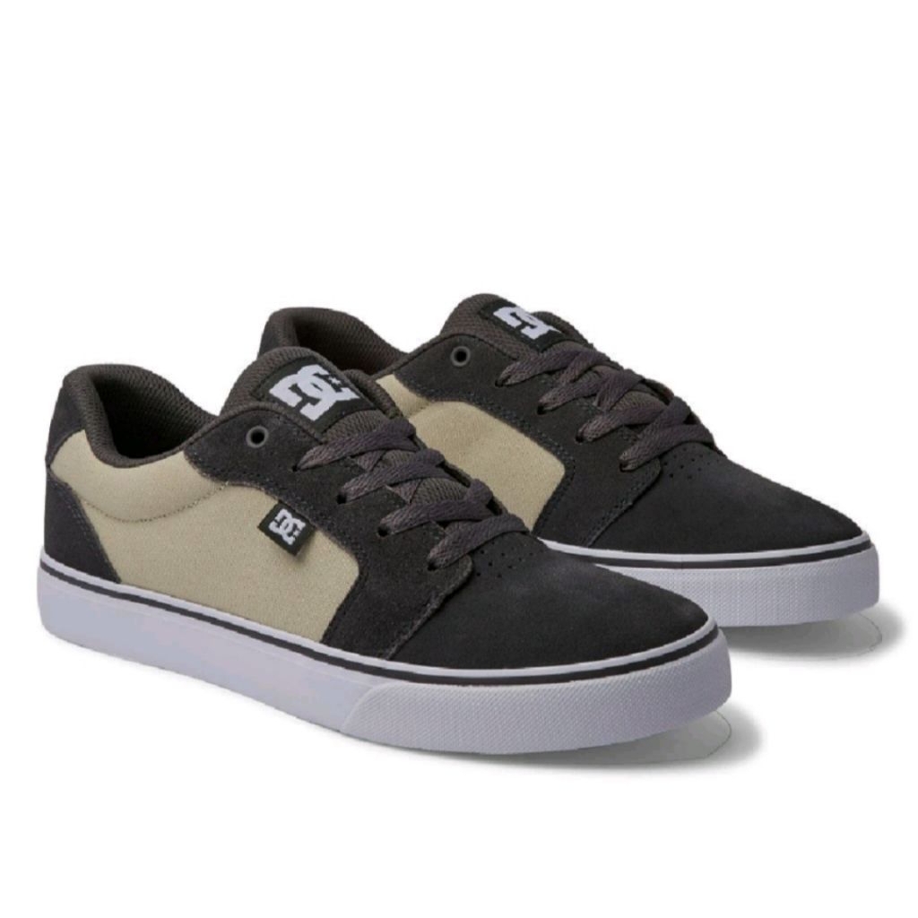 Sepatu DC Anvil Grey White Grey Original