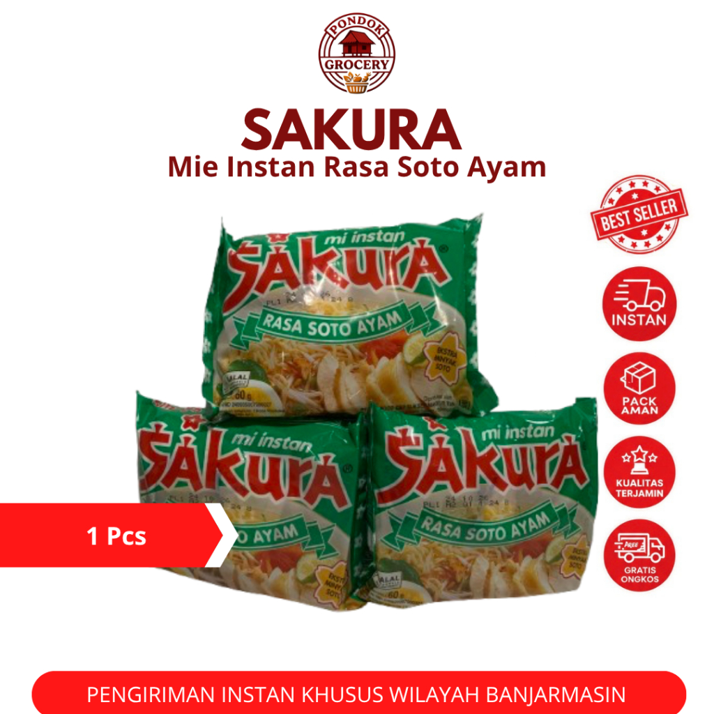 Pondok Grocery - Sakura Soto Ayam | Mie Soto Ayam | Mie Instan Soto