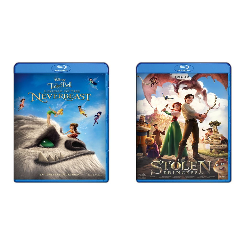 DVD Tinker Bell And The Legend Of The Neverbeast (2014) + DVD The Stolen Princess (2018)