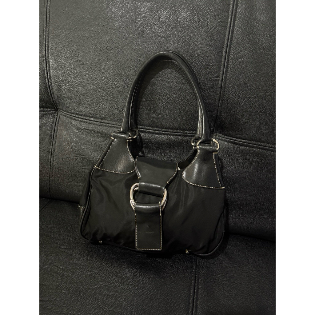 authentic prada nylon moon bag