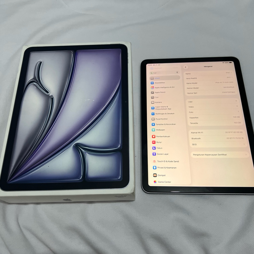 Ipad Air M4 128Gb Ibox Wifi Only Likenew BNOB