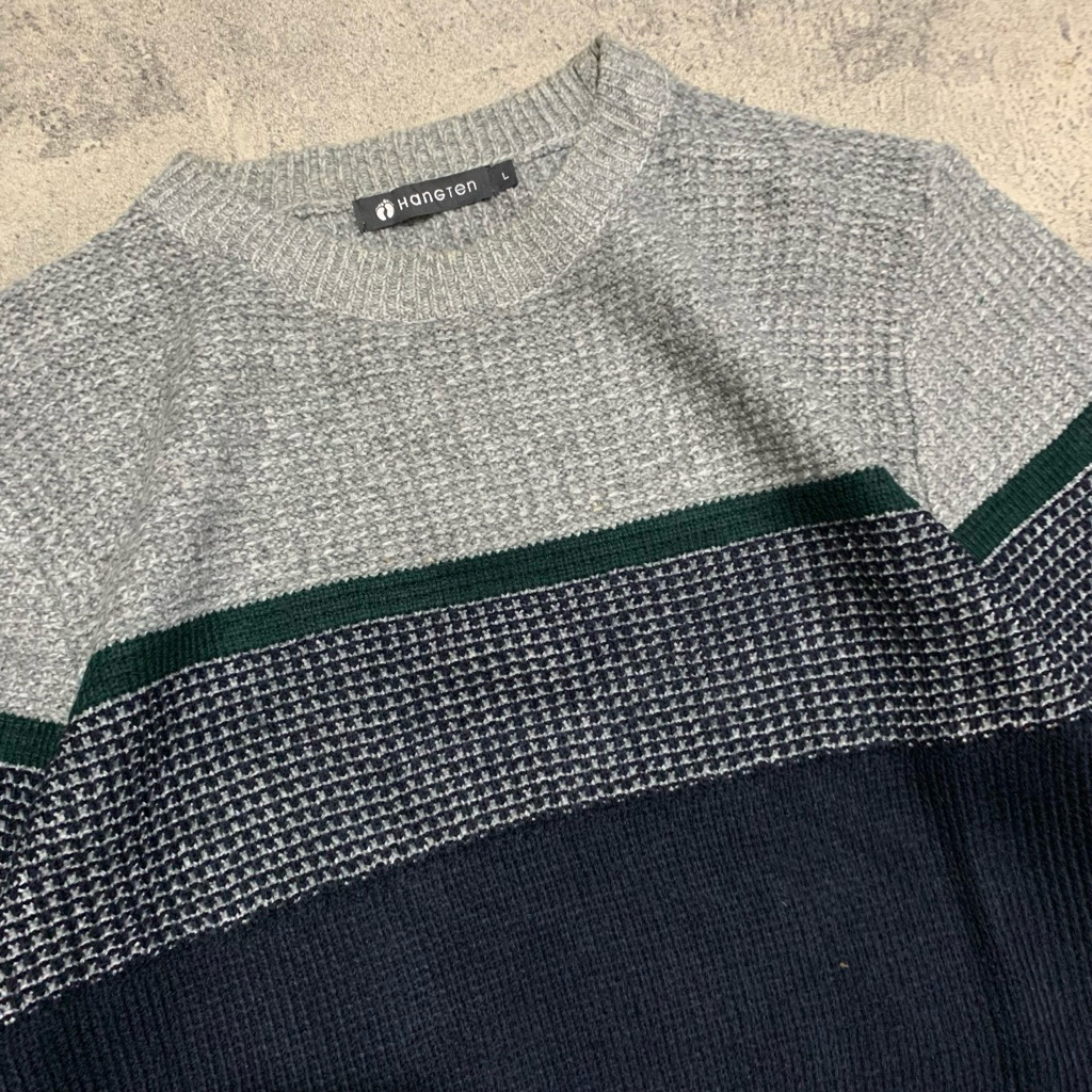 Hangten Knit Sweater Size L