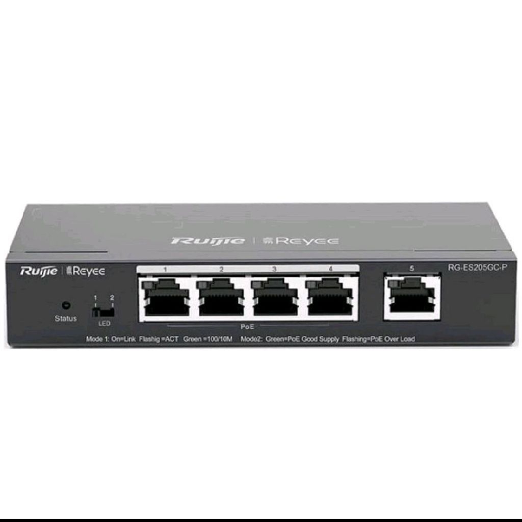 RUIJIE RG-ES205GC-P 5 port gigabit Cloud managed poe + switch hub 54W ruijie POE