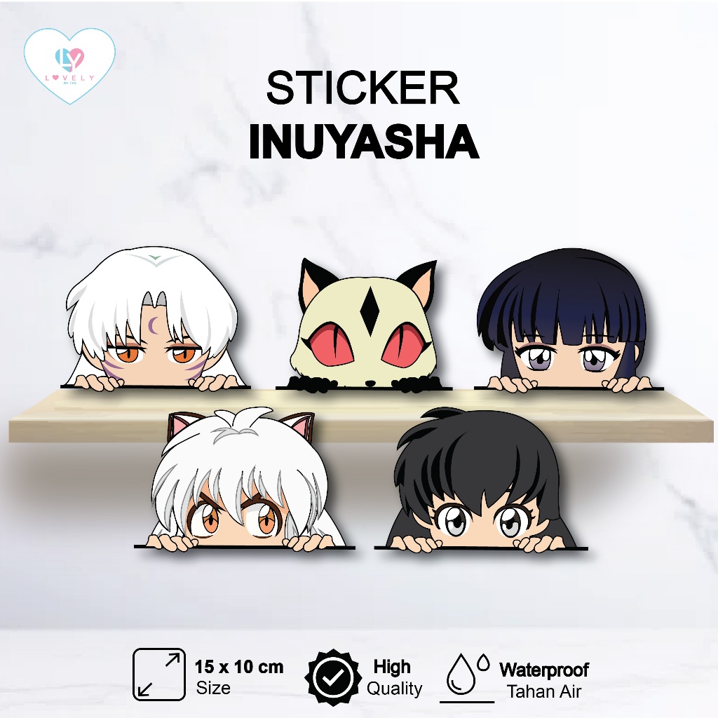 Sticker Cutting Mobil Inuyasha Diecut (Laptop,PC,Koper) | GO STICKER