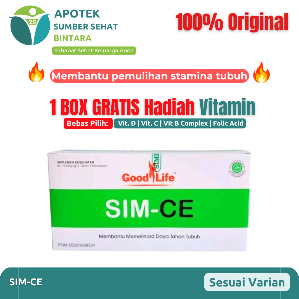 [BOX] Good Life Sim-Ce Tablet Effervescent - Vitamin Daya Tahan Tubuh