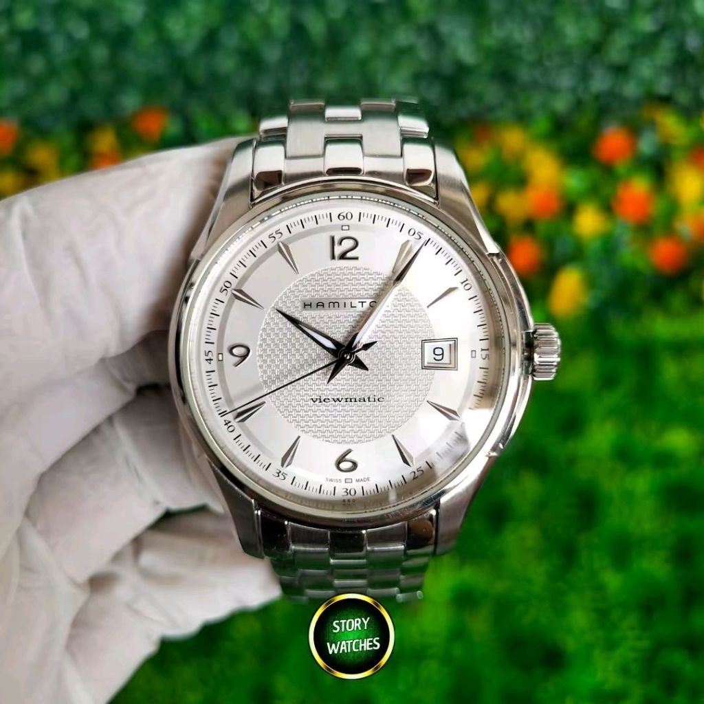 HAMILTON Jazzmaster H32515155 White Viewmatic Mechanical Dress Watch Swiss Made Automatic