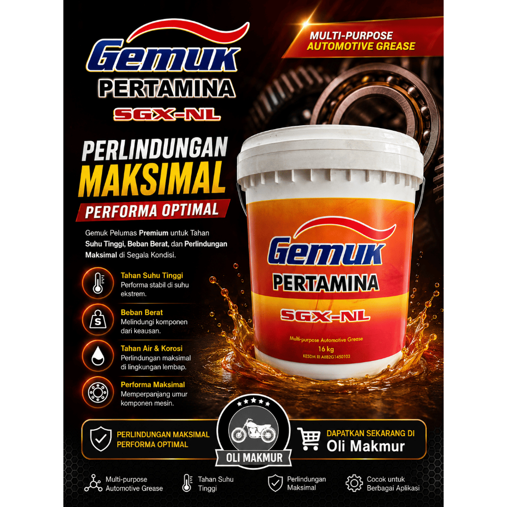 GREASE PERTAMINA SGX-NL (GEMUK PERTAMINA 1 PAIL 16KG)