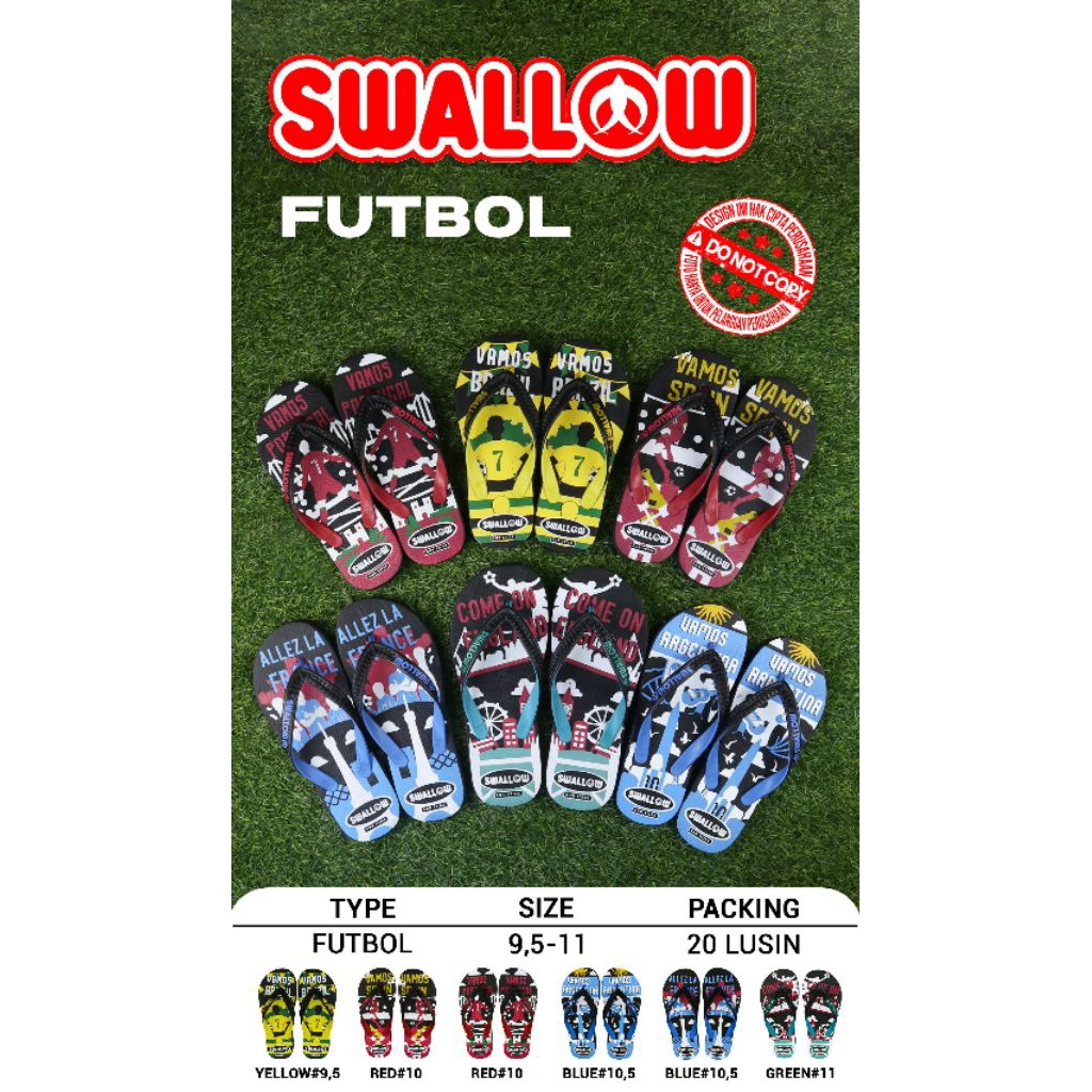 grosir sandal jepit swallow futbol/ sandal jepit swallow/ sandal jepit pria