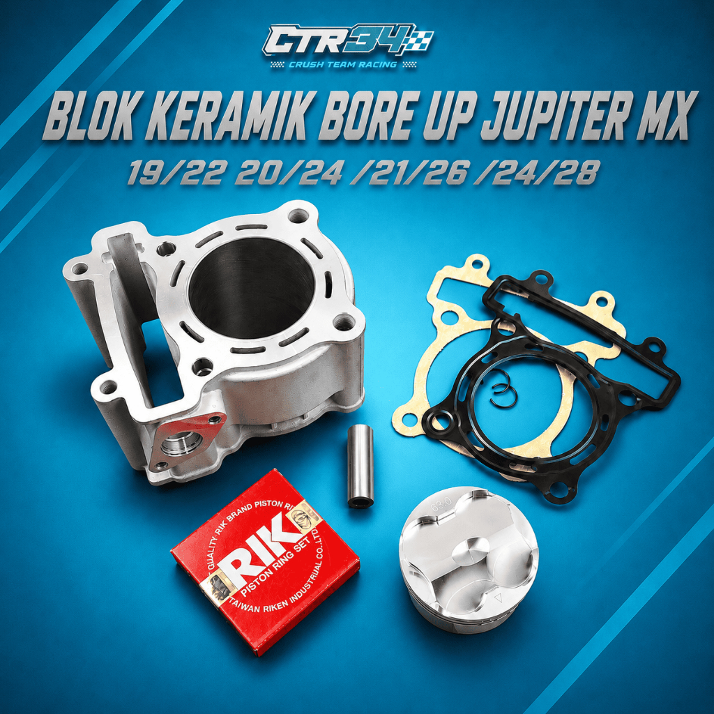 BLOK SEHER KERAMIK TKRC BORING BORE UP JUPITER MX KING MX OLD R15 VXION 60/ 62/ 63/ 65/ 66/ 68