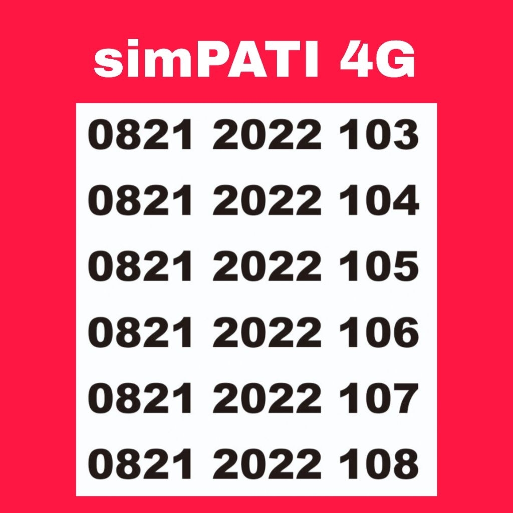Nomor cantik simpati 11digit tahun murah