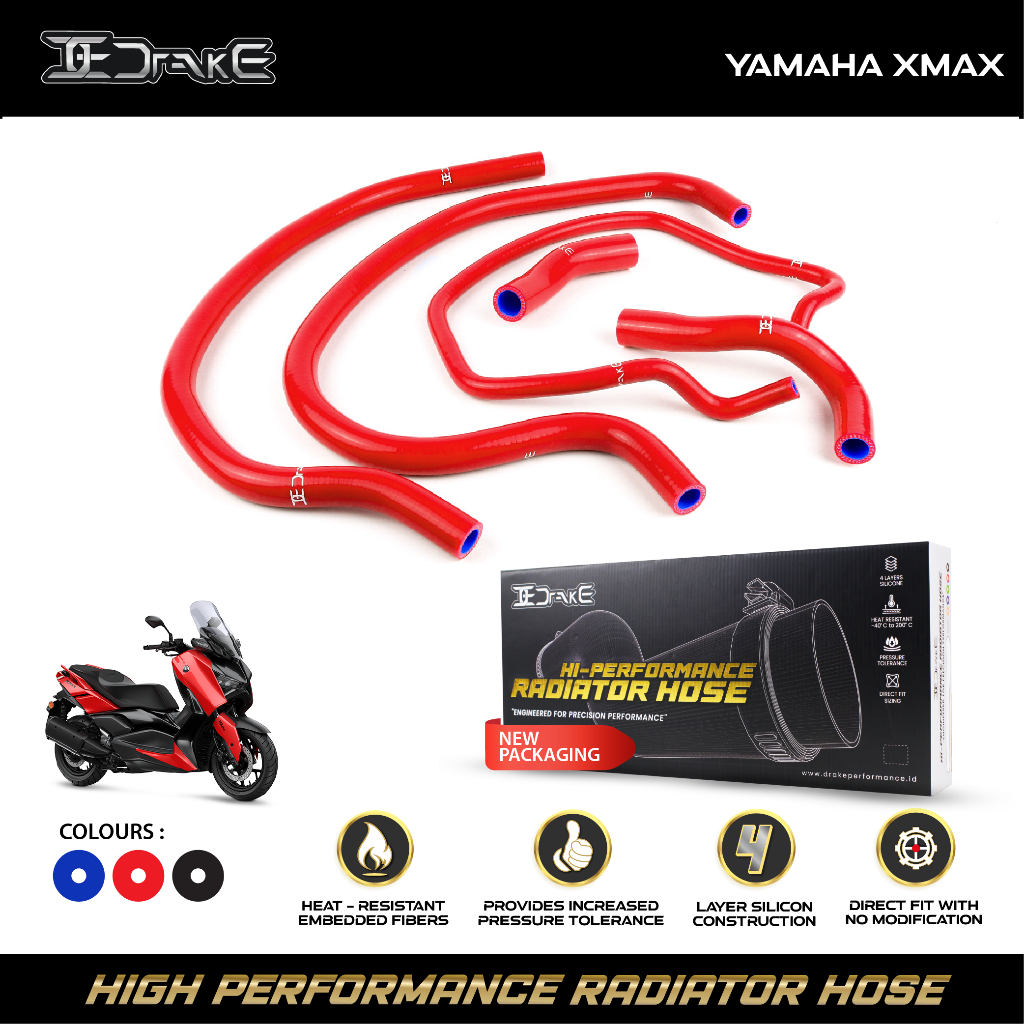 Selang Radiator Drake Xmax250 Xmax 250 2018 Radiator Hose