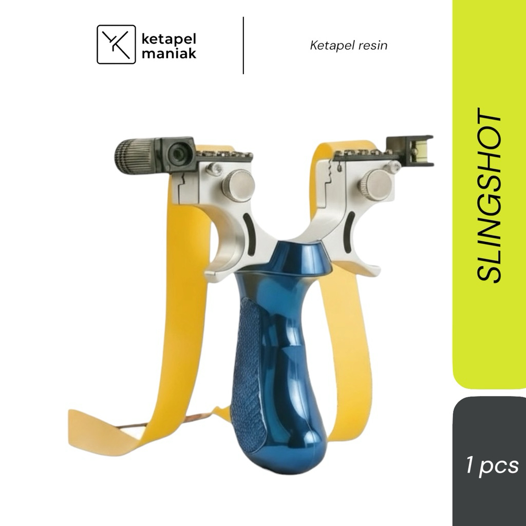 ketapel laser syqt biru resin / ketapel laser full set