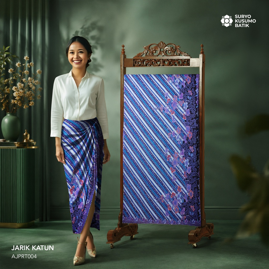 Suryo Kusumo Batik - Kain Jarik Batik Tulis Katun  - Rujak Senthe Ungu