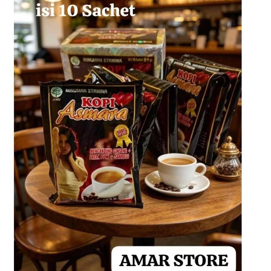 KOPI BUBUK ASMARA  isi 10 Sachet 100%Original