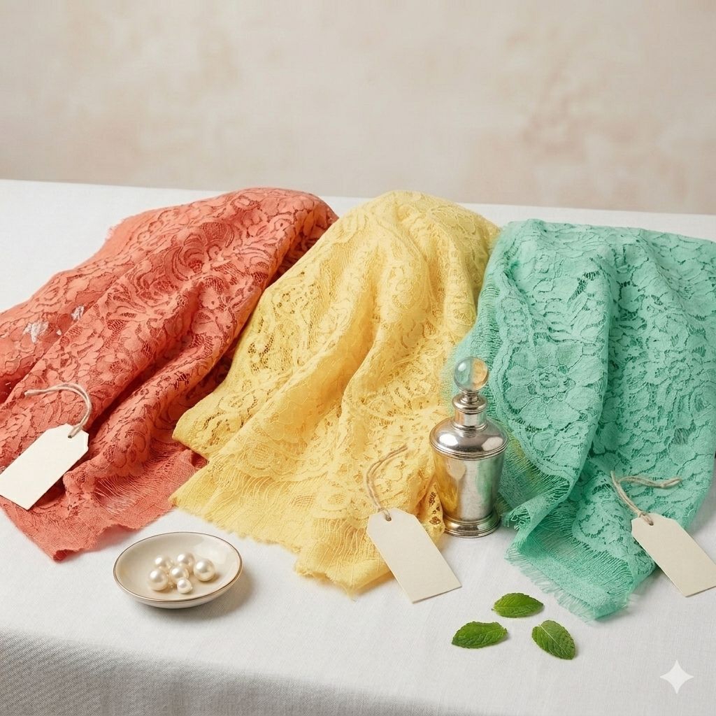 Harga Bundling | Kain Brokat Semi Prancis Cantik Brukat/Brocade Bahan Kebaya Formal Casual Wisuda Me