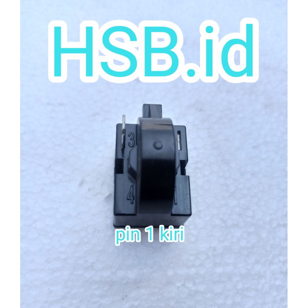 PTC RELAY KULKAS 1PINTU RELAY KOMPRESOR KULKAS 1PINTU PIN KIRI PIN 1 ORIGINAL