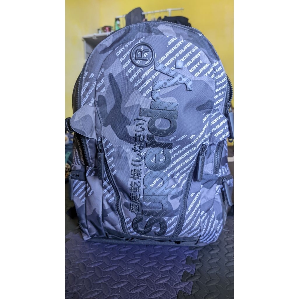 Superdry Camo Logo Tarp Backpack (M91007MT), 030, Khaki, One Size