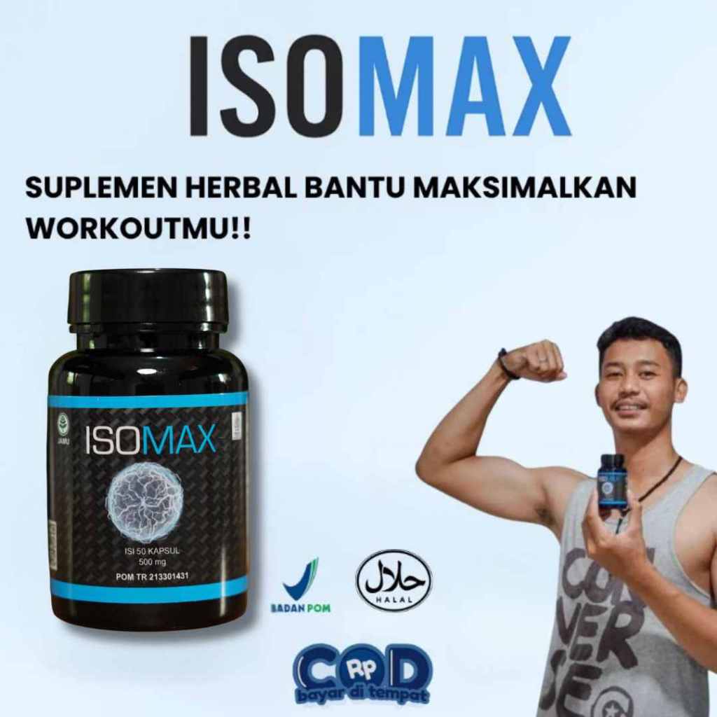 ISOMAX Penambah Massa Otot & Jaga Stamina | Suplemen Gym Fitness Pria Wanita BPOM