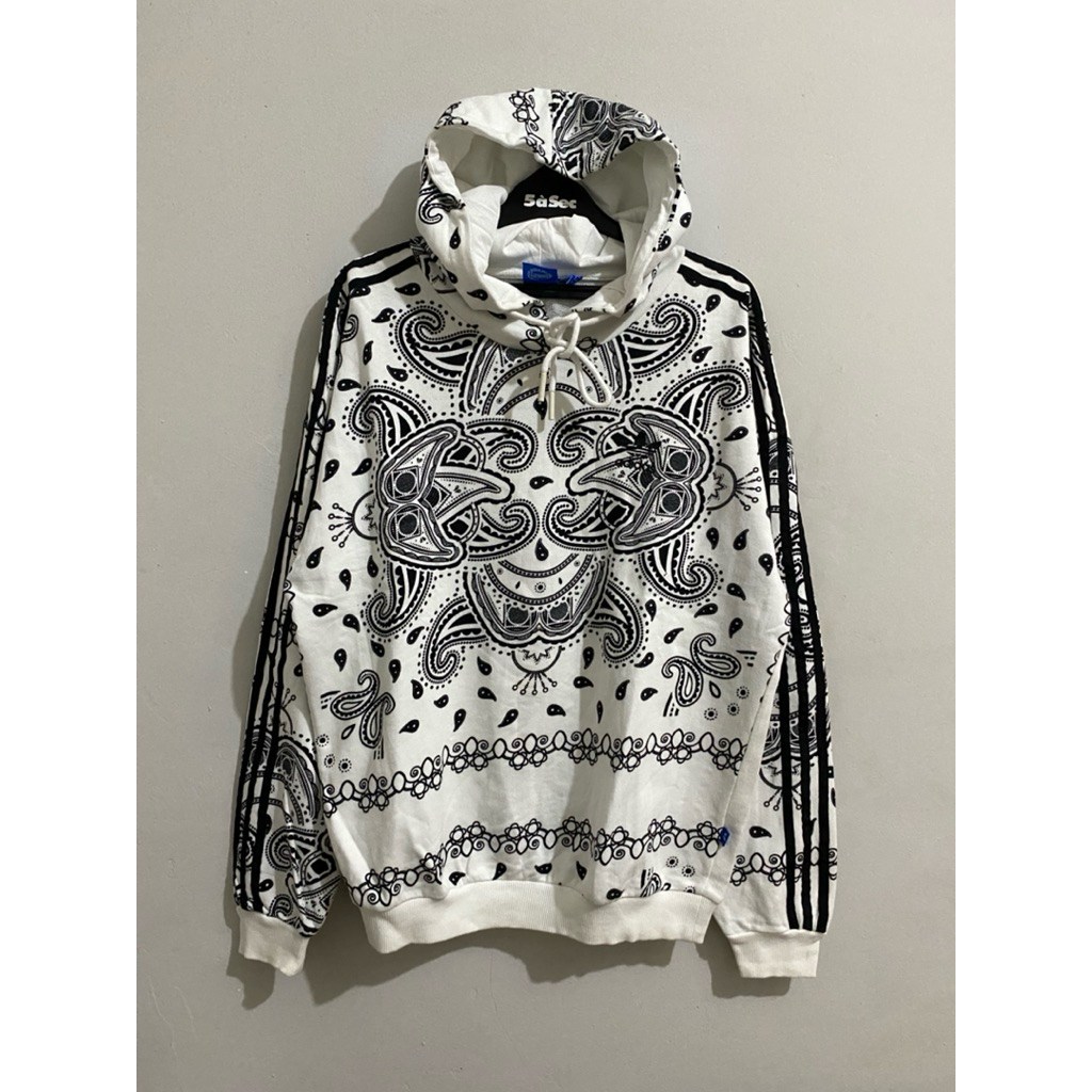 Hoodie Adidas Originals Bandana Paisley Pattern Hoodie Rare Vintage Original