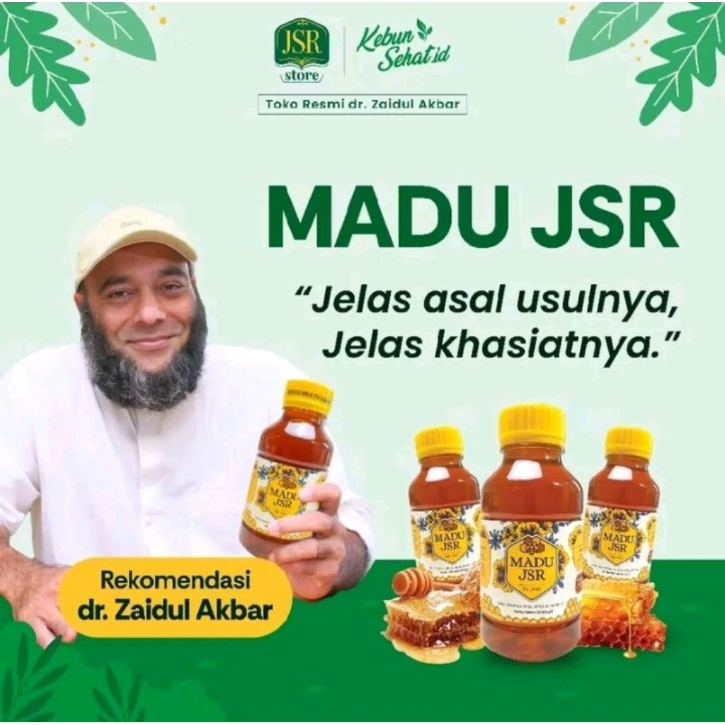 MADU MURNI JSR - MULTIFLORA - HERBAL IMUN 100% DR ZAIDUL AKBAR MADU PREMIUM JSR