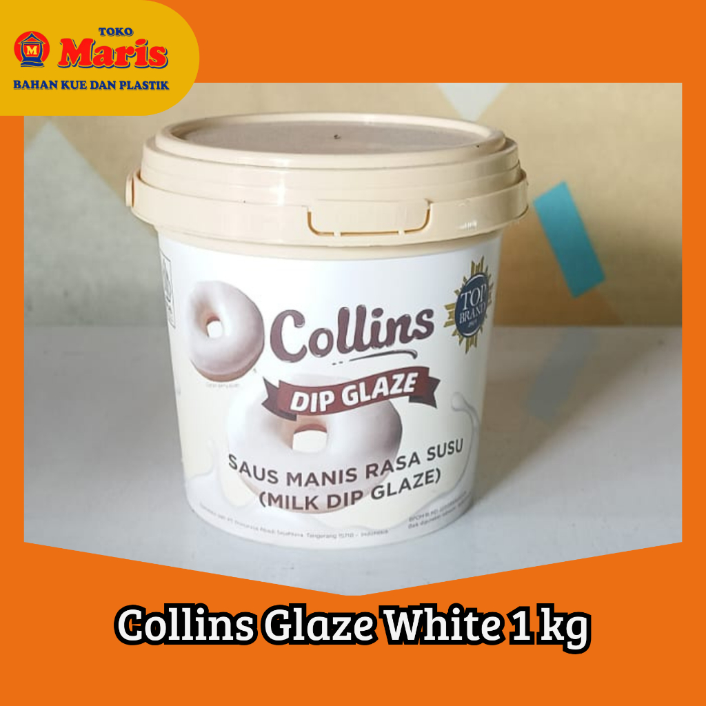 Collins Dip Glaze Milk 1 kg/ Glaze Rasa Susu