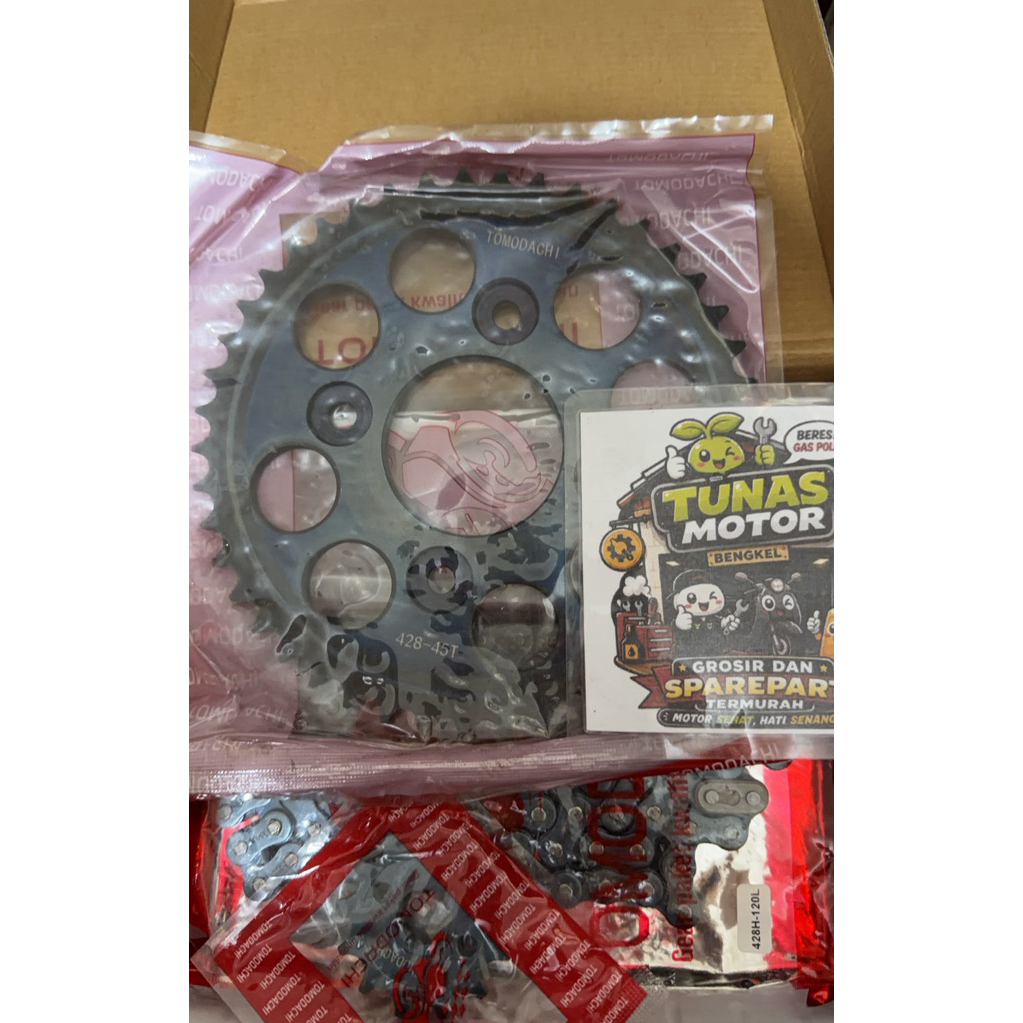 Gear Paket Tomodachi Baja sepuh Supra fit new 45 T