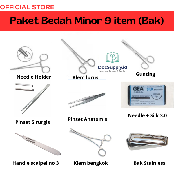 TERMURAH | Paket Bedah Minor / Instrumen Set Bedah