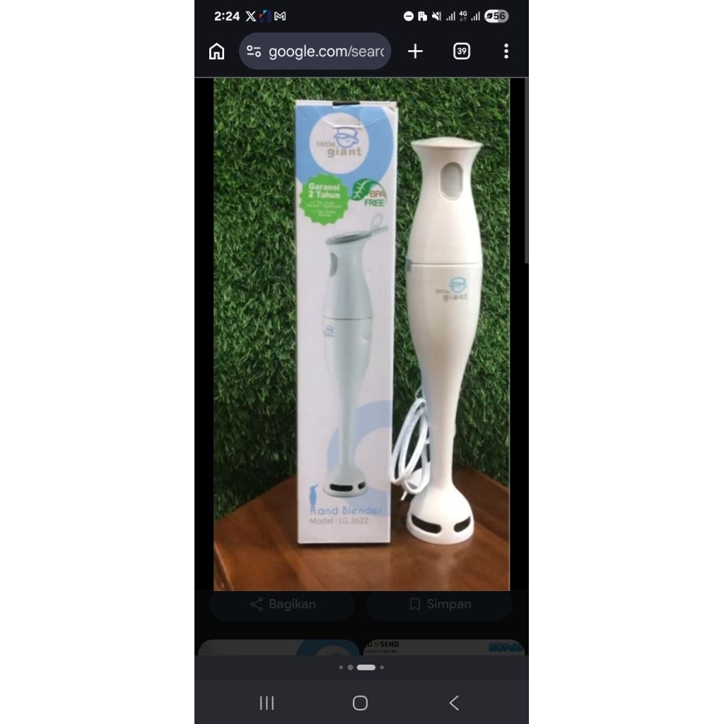 Preloved Giant Hand blender