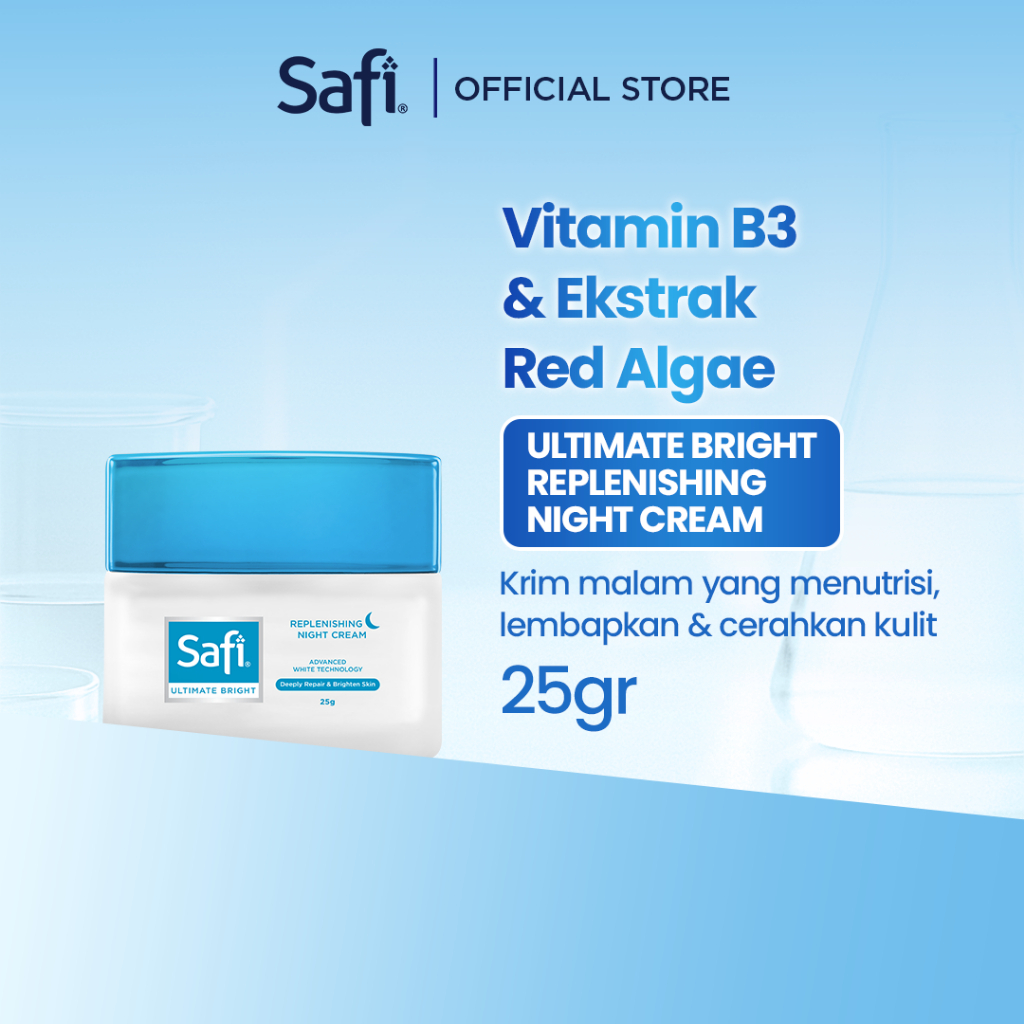 Safi Illuminating Day Cream SPF 20 Brighten 45gr – Krim Siang Pencerah & Perlindungan UV
