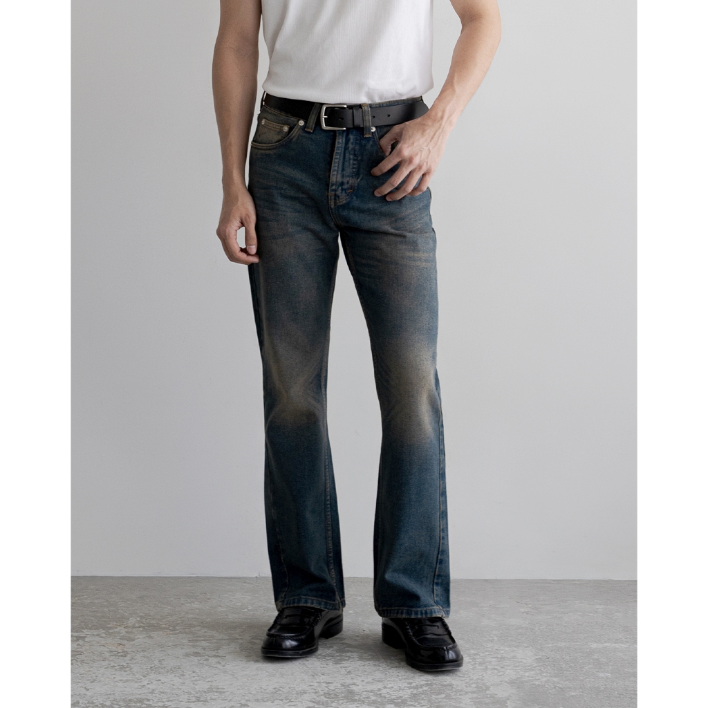 Valorum - Flare Fit Pants Relic Fade Blue