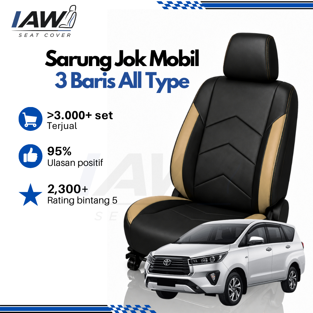 Sarung Jok Avanza Xenia Bahan Sponse Kulit Sintetis Sarung Jok Mobil