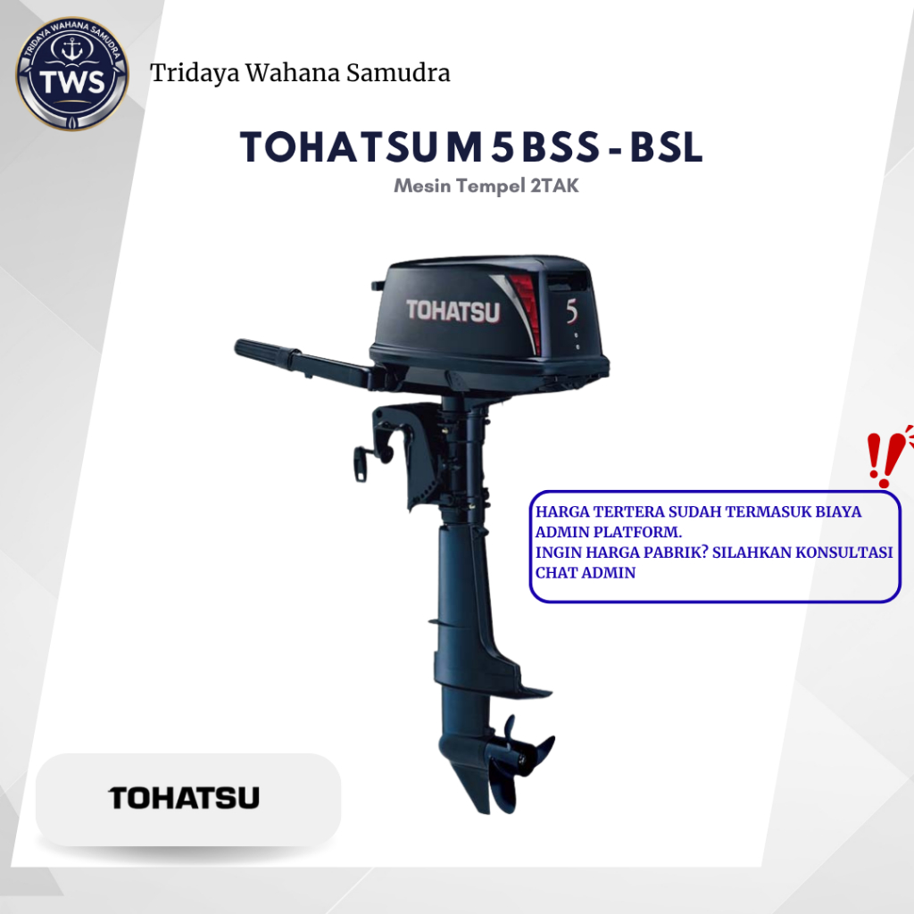 Mesin Tempel Tohatsu 5Pk 2TAK