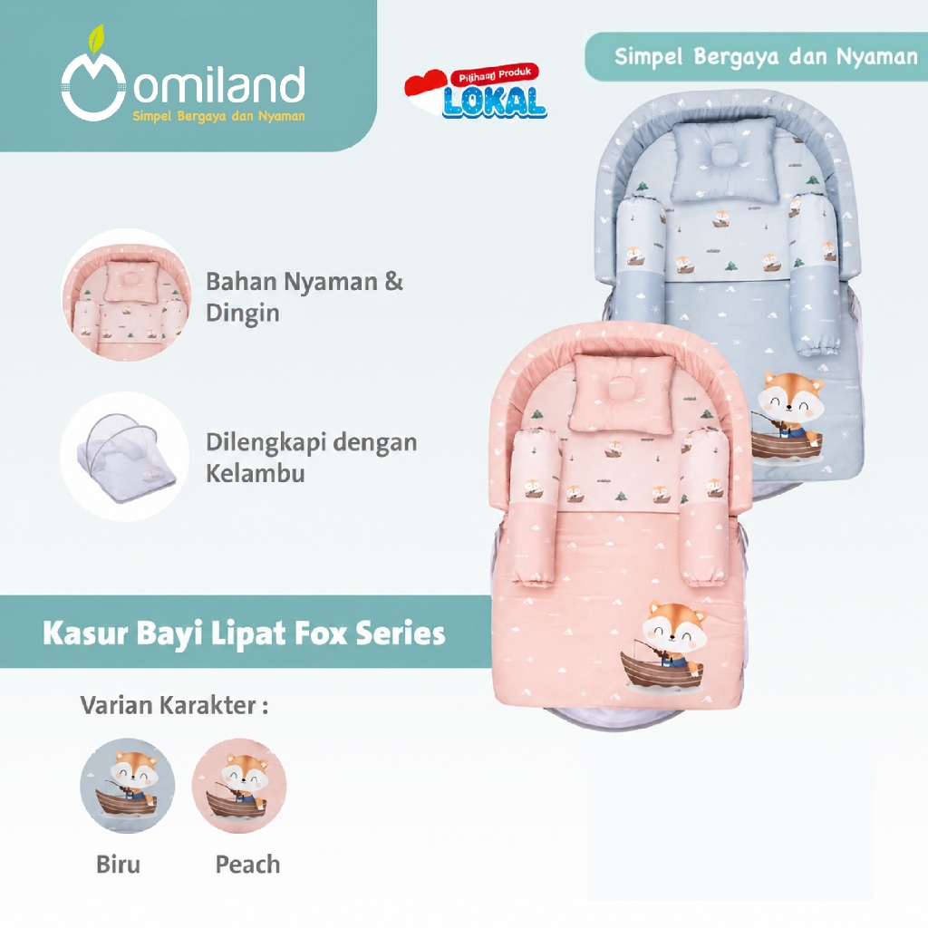 Omiland Kasur Bayi Lipat Fox Series OK03051 OK03052