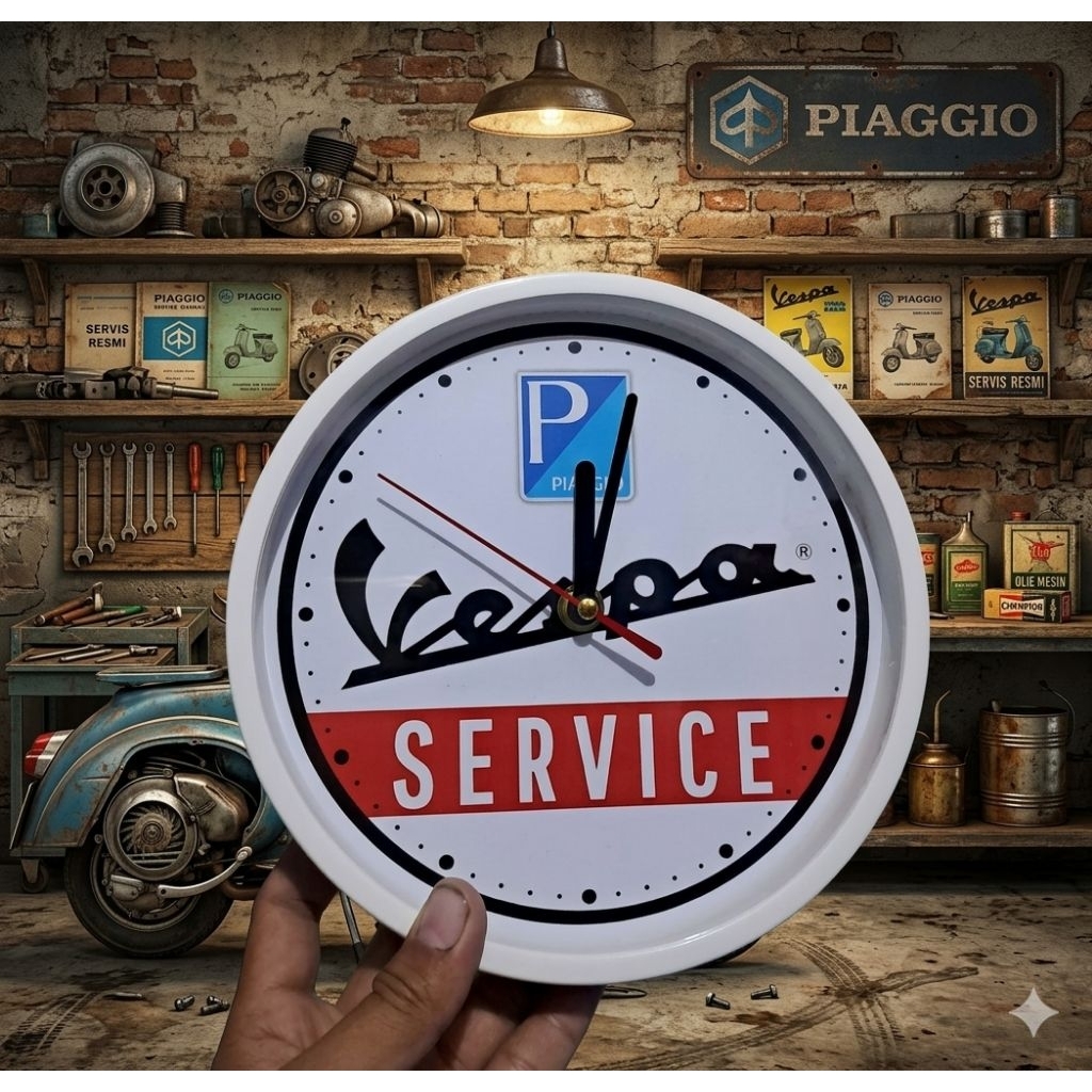 jam dinding vespa service