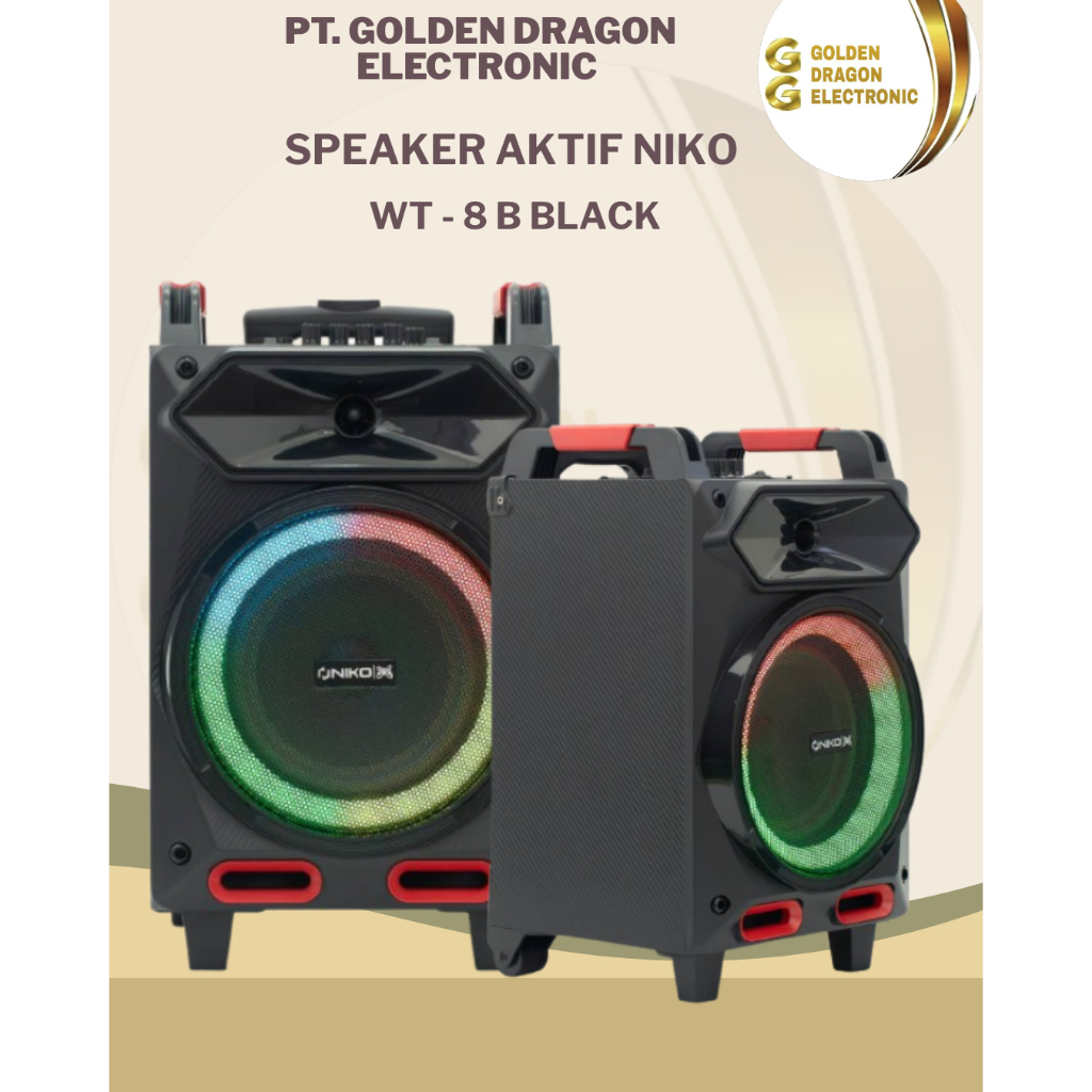 SPEAKER AKTIF NIKO WT - 8 B BLACK