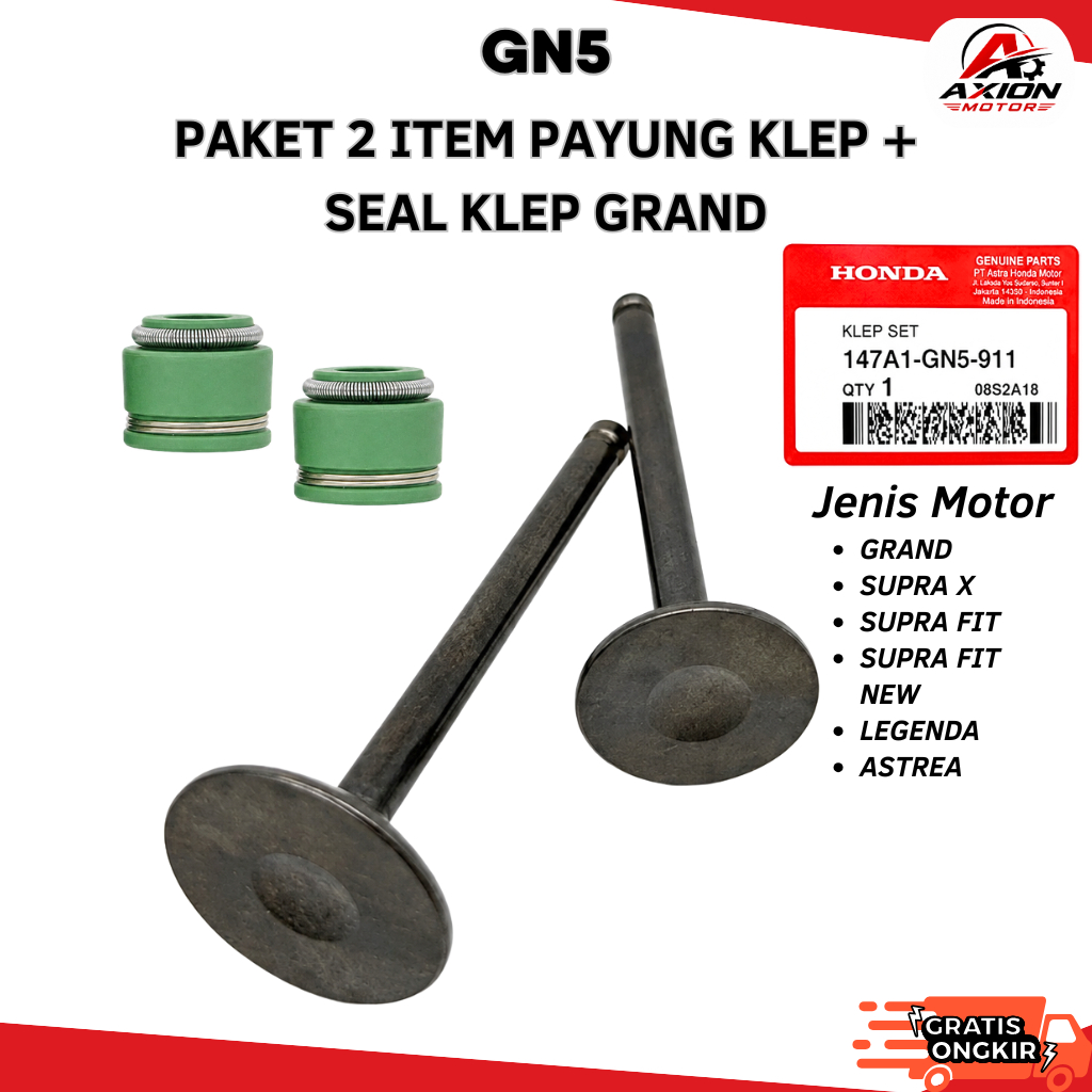 Paket Payung Klep + Seal Klep Grand / Supra X / Supra Fit / Supra Fit New / Legenda / Astrea