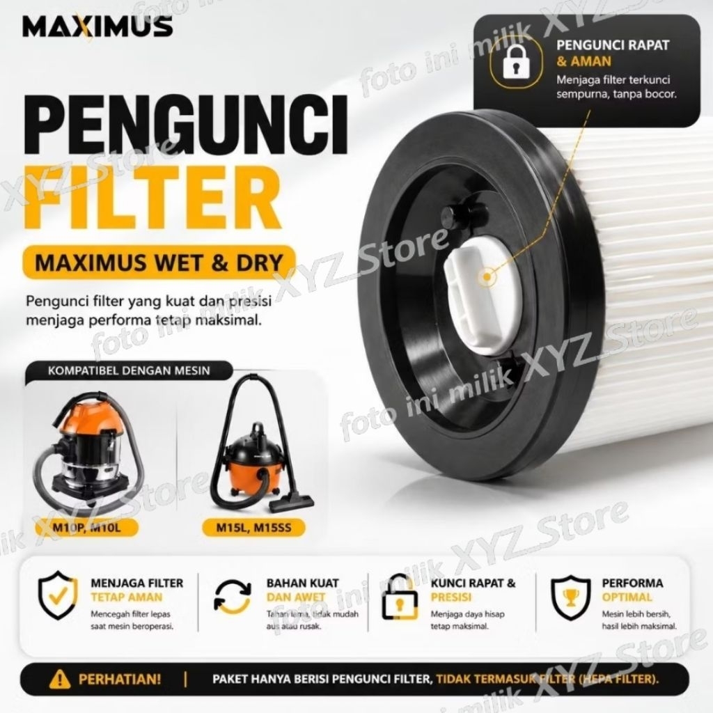 Pengunci Hepa Filter Maximus / Kunci Filter Vacuum