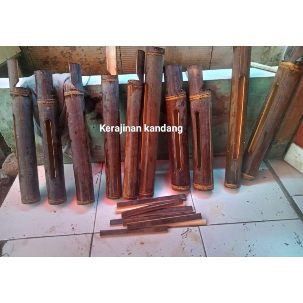 Kentongan bambu Hitam asli | kentongan siskamling pos ronda