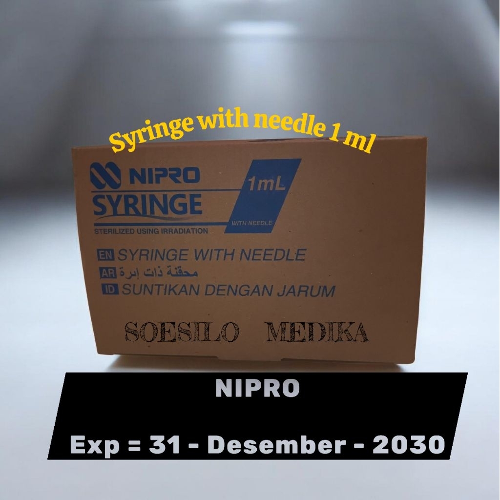 Spuit 1ml Nipro 1 Box isi 100 Pcs