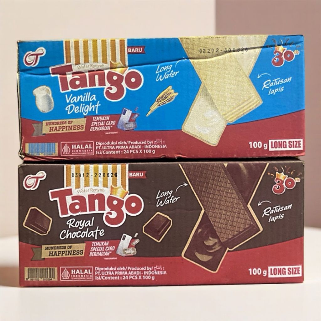 Tango wafer long 100 gr 1 karton isi 24pcs (Tango hajat)